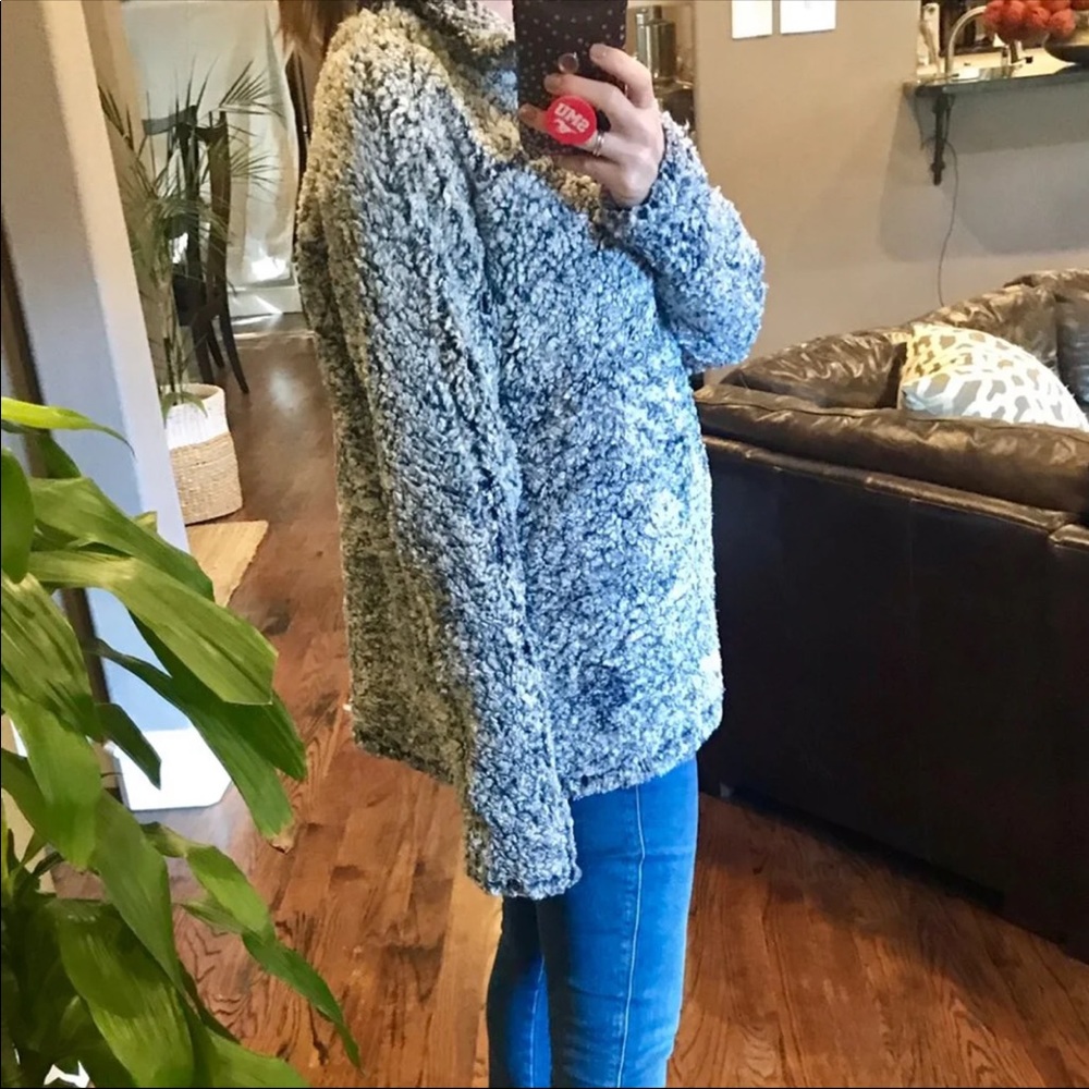 1 left!! Oversized Teddy Plush Pullover Sweater - Picture 6 of 6